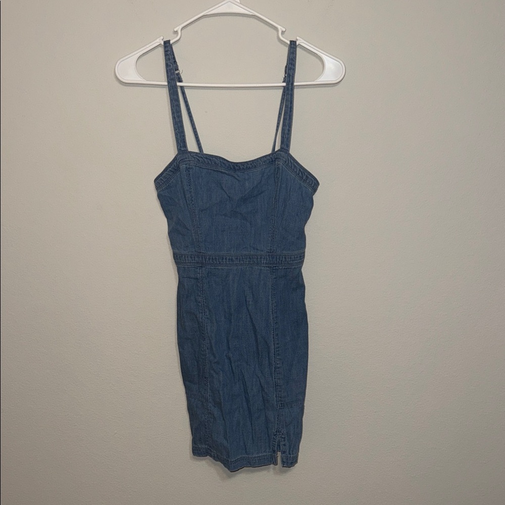 Abercrombie & Fitch Denim Mini Dress in Indigo Blue - XS. B13